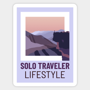 Solo Traveler Lifestyle Magnet